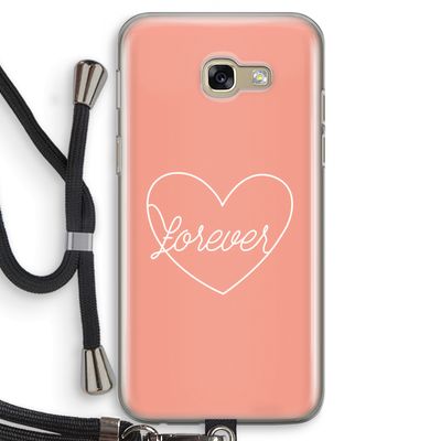 Forever heart: Samsung Galaxy A5 (2017) Transparant Hoesje met koord