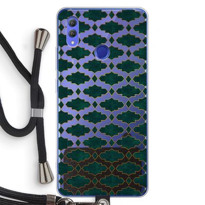 Moroccan tiles: Honor Note 10 Transparant Hoesje met koord