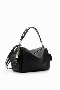 Middelgrote tas met Half logo - BLACK - U