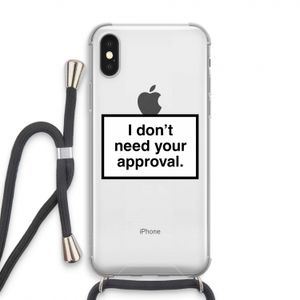 Don't need approval: iPhone XS Transparant Hoesje met koord