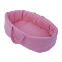 Poppendraagmand Old Rose Mousseline