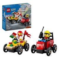 LEGO city 60458 raceautopakket: pizzabestelwagen vs. brandweerauto - thumbnail