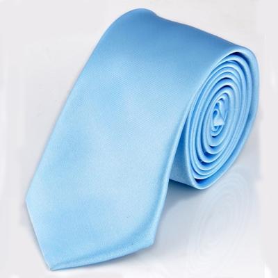 Mannen smalle casual pijl skinny stropdas slanke stropdas (hemelsblauw)