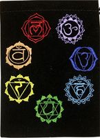 Fluwelen Tas - Chakra's - Paars Fluwelen Tas - Chakra's - Paars