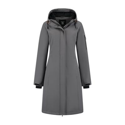 Travelin&apos; Women - softshell jacket - Dark Grijs - Maat M