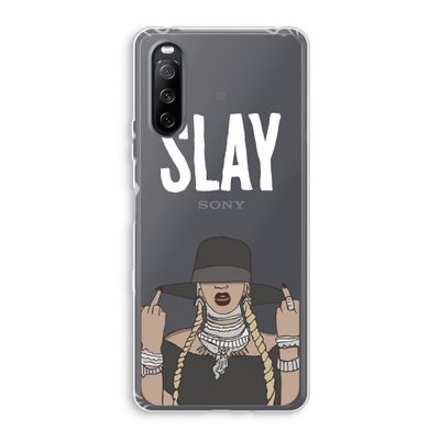Slay All Day: Sony Xperia 10 III Transparant Hoesje
