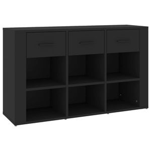 The Living Store Dressoir Klassieke - Bijzetkast - 100x30x59.5cm - Stevig bewerkt hout