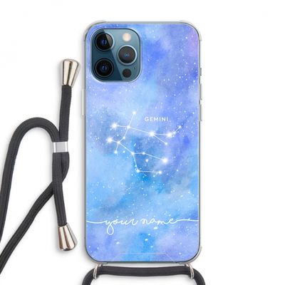 Sterrenbeeld - Licht: iPhone 12 Pro Max Transparant Hoesje met koord
