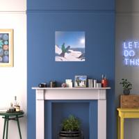 Foto op aluminium 60x60