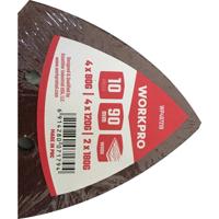 WorkPro WP407210 Schuurpapier (l x b) 90 mm x 90 mm 10 stuk(s)