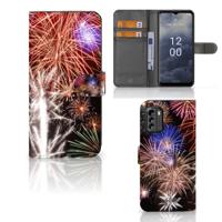 Nokia G60 | Wallet Case | met Pasjes | Vuurwerk