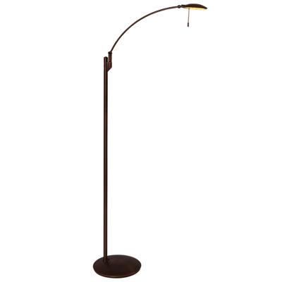 Steinhauer Led vloer leeslampZenith 2x6w - 2200K - 118cm bronsbruin - 7862BR