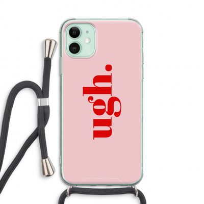 Ugh: iPhone 11 Transparant Hoesje met koord