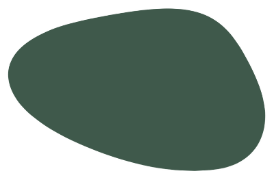 Onregelmatig ovaal Placemat groen