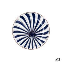 Dessertbord Bidasoa Oceanika Blauw Keramisch Ø 19 cm (12 Stuks)