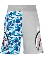 A BATHING APE® short ABC Camo Side Shark en coton - Gris