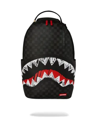 Sprayground Scribble Shark Rugzak Zwart - Maat One Size - Kleur: Zwart | Soccerfanshop