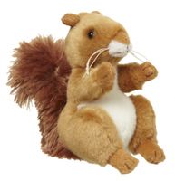 Pluche eekhoorn knuffel 11 cm   -