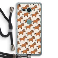 Pony: Sony Xperia XZ2 Compact Transparant Hoesje met koord Pony: Sony Xperia XZ2 Compact Transparant Hoesje met koord