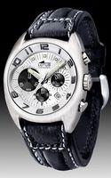 Horlogeband Lotus 15323.H Leder Zwart 22mm