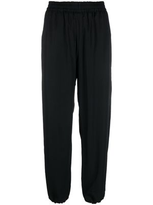 Y-3 pantalon droit à taille mi-haute - Noir