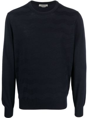 Corneliani pull en maille à encolure ronde - Bleu