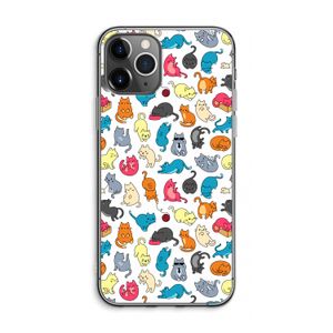 Kleurrijke katten: iPhone 11 Pro Max Transparant Hoesje