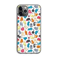 Kleurrijke katten: iPhone 11 Pro Max Transparant Hoesje