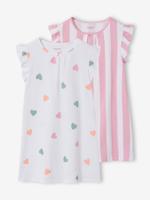 Set van 2 nachtjapons ecru