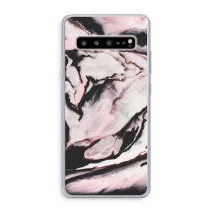 Roze stroom: Samsung Galaxy S10 5G Transparant Hoesje