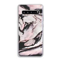 Roze stroom: Samsung Galaxy S10 5G Transparant Hoesje