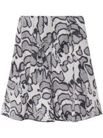 Stella McCartney jupe en jacquard Abstract Moth à motif abstrait - Gris