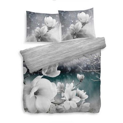 Heckett & Lane dekbedovertrek Vika - grijs - 240x200/220 cm