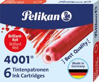 Pelikan inktpatronen 4001 rood Pelikan inktpatronen 4001 rood