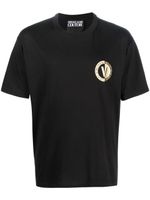 Versace Jeans Couture t-shirt en coton à logo imprimé - Noir