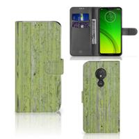 Motorola Moto G7 Power | Book Style Case | Green Wood