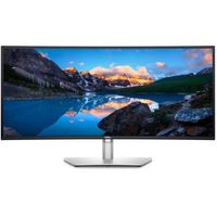 Dell UltraSharp U3423WE 34 Wide Quad HD USB-C 90W Curved IPS Monitor - Zilver, Zwart