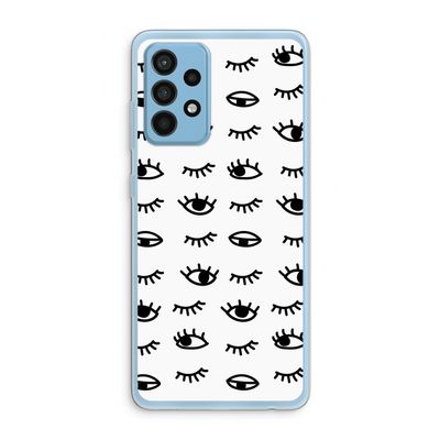 Eye pattern #2: Samsung Galaxy A52 Transparant Hoesje