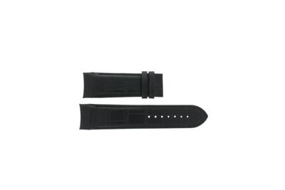 Horlogeband Tissot T035.614.16.051.02 / T600028609 Croco leder Zwart 24mm