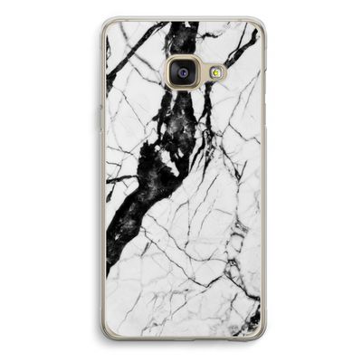 Witte marmer 2: Samsung A3 (2017) Transparant Hoesje