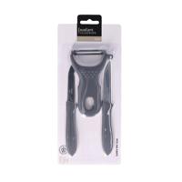 Schilmesjes Set ? 3-delig ? Grijs ? RVS ? Dunschillers ? Keukengerei