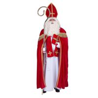 Sinterklaas kostuum / pak - compleet - voor volwassenen - rood - one size - voordelig - thumbnail