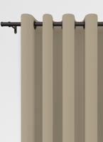 Niue ringgordijn - Beige met ringen