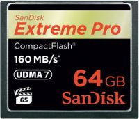 Sandisk CF geheugenkaart - 64GB - Extreme Pro - thumbnail