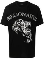 Billionaire t-shirt en coton à imprimé graphique - Noir - thumbnail