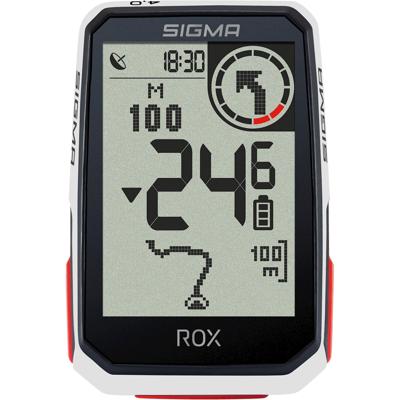 Sigma rox 4.0 gps zw/wit standaard stuurhouder + usb-c oplaadkabel