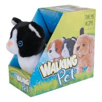 Take Me Home interactieve looppoes zwart wit, 15,5cm