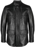 TOM FORD veste en cuir à fermeture zippée - Noir