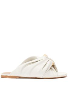 JW Anderson sandales Chain Twist en cuir - Blanc