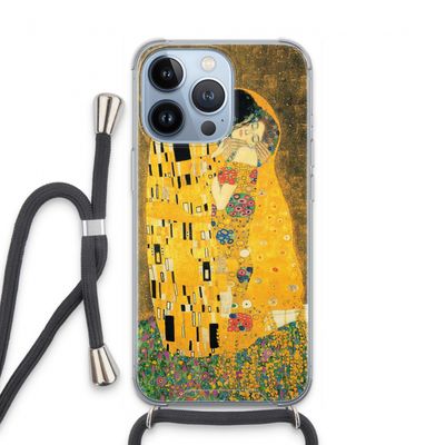 Der Kuss: iPhone 13 Pro Transparant Hoesje met koord